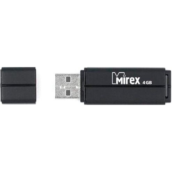 USB Flash MIREX Line Black 4GB (13600-FMULBK04)