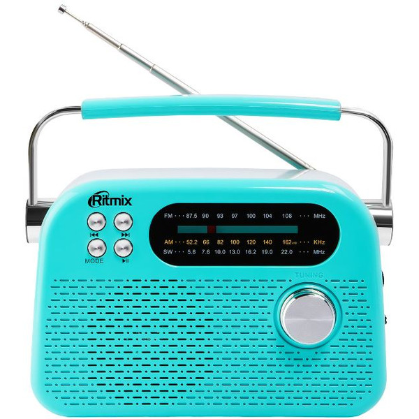 Радиоприёмник RITMIX RPR-045 (лазурный)