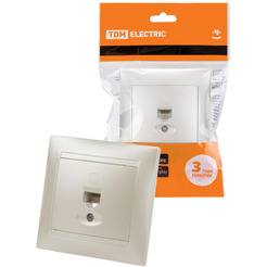 Розетка компьютерная TDM Electric Лама SQ1815-0816