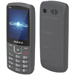 Мобильный телефон Maxvi P33 + ЗУ WC-112 (серый)