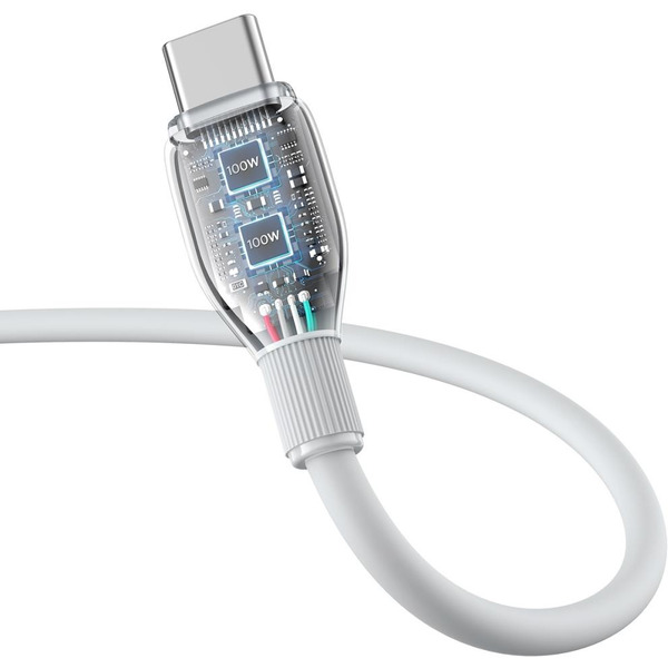 Кабель Baseus Pudding Series USB Type-A - USB Type-C (1.2 м, белый)