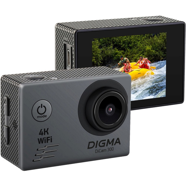 Экшен-камера Digma DiCam 300 (серый)