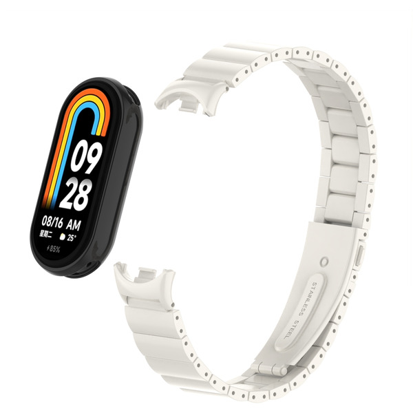 Ремешок Bingo Stainless Strips для XIAOMI Mi Band 8 (слоновая кость)