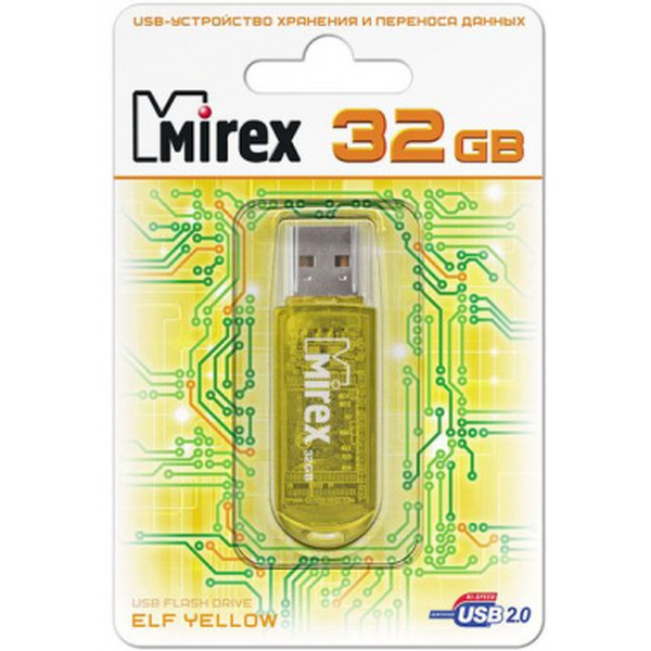 USB Flash MIREX ELF Yellow 32GB (13600-FMUYEL32)
