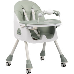 Стульчик для кормления INDIGO Corn (зеленый/серый)