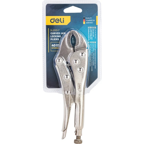 Клещи зажимные Deli EDL2001-7