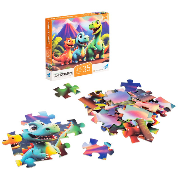 Пазлы DREAM MAKERS Динозавры RI3503C