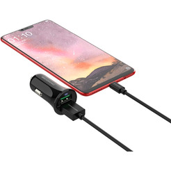 Автомобильное зарядное устройство с кабелем ATOMIC C240М