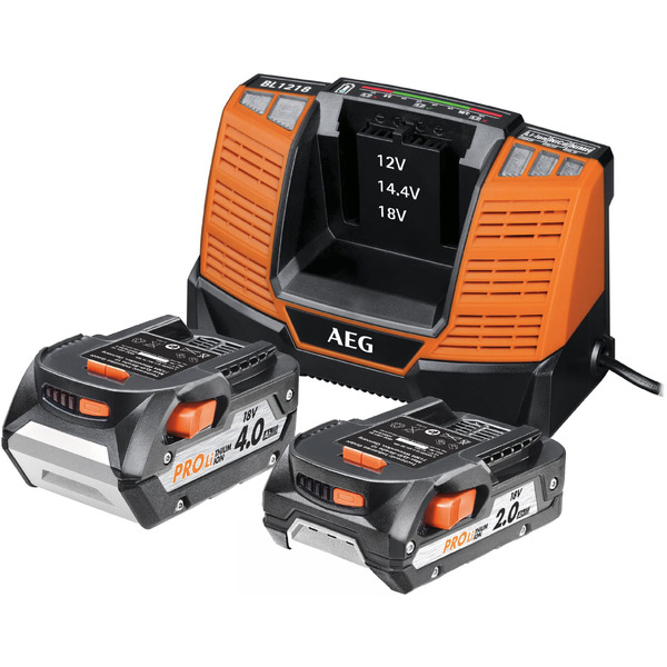Энергокомплект AEG Powertools SET LL18X02BL2 (4932459176)