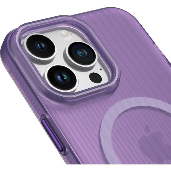 Задняя накладка CASE Translucent Strip Apple iPhone 14 Pro Max (фиолетовый)