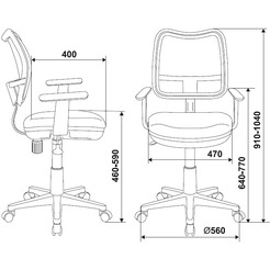 Компьютерное кресло Бюрократ CH-W797/PK/TW-13A