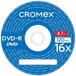 Диск CROMEX DVD-R в конверте КОМПЛЕКТ 50 шт., 4,7 Gb, 16x