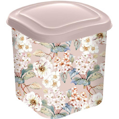 Емкость для сыпучих продуктов с декором IDILAND 221160027/06 (бежевый)