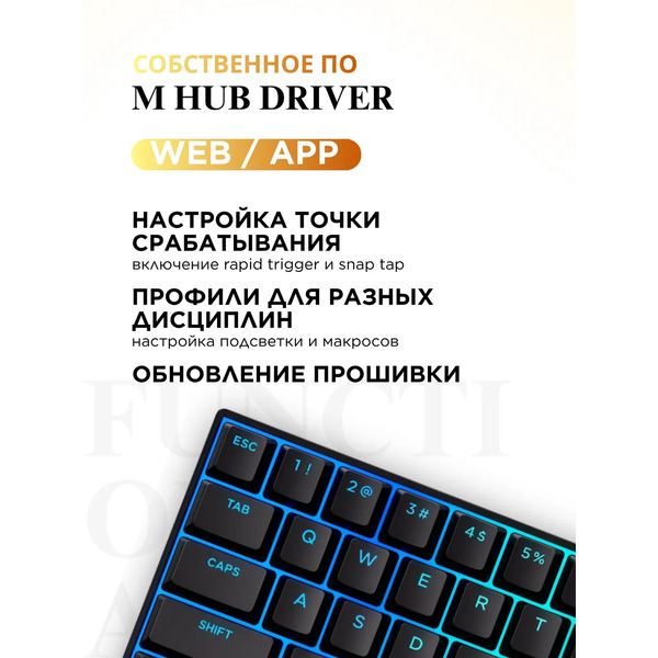 Клавиатура MCHOSE Ace 60 Pro Black (TTC Uranus Magnetic SE)