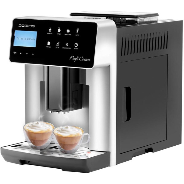 Кофемашина Polaris PACM 2055AC (черный/серебряный)