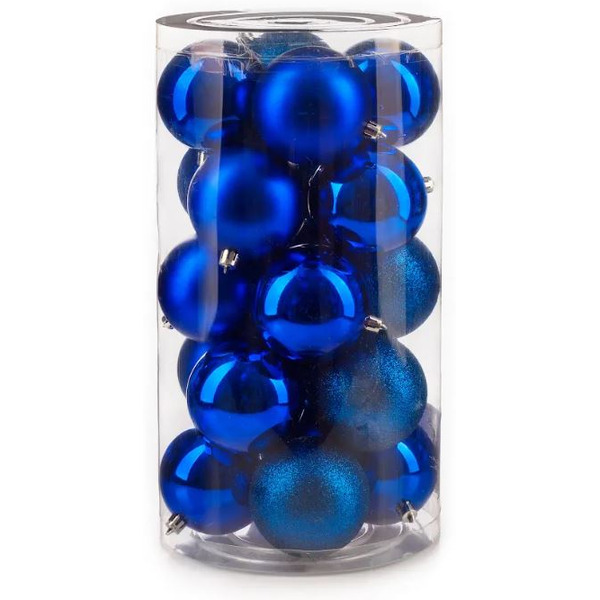 Набор новогодних шаров Ausini VT25-04007-4