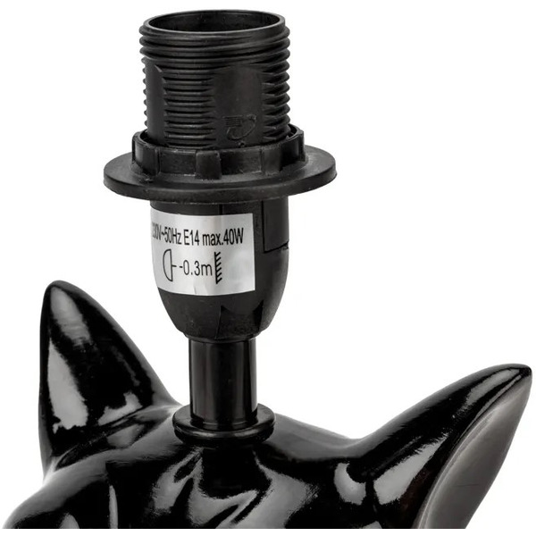 Светильник декоративный настольный REXANT 603-1016 МОБИ "Бульдог" Е14, 40Вт, черный