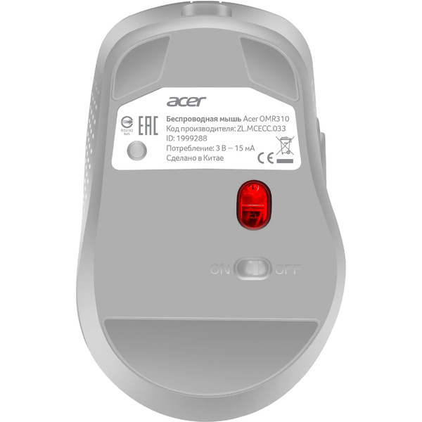 Мышь Acer OMR310 (светло-серый)