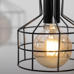 Светильник подвесной ЭРА PL9 BK Б0037456