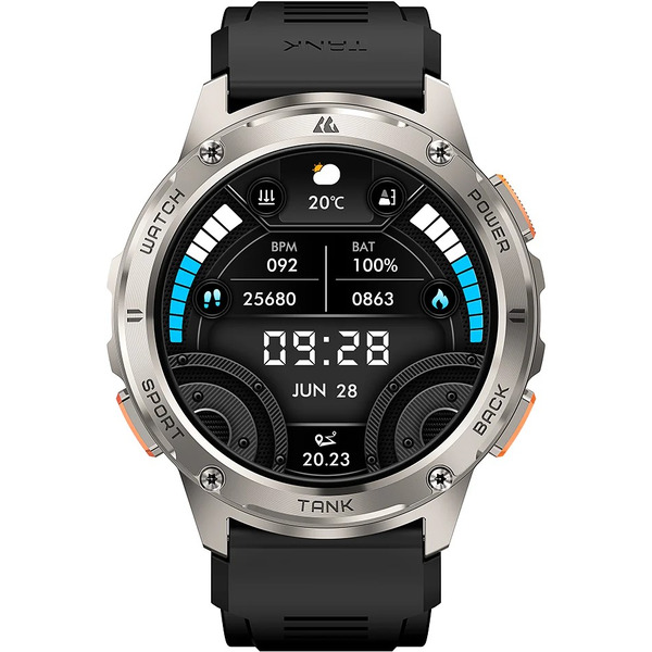 Умные часы Kospet Tank T3 (серебристый)