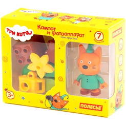 Конструктор Полесье Макси Три кота. Компот и фотоаппарат 63738