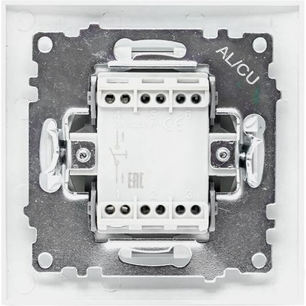 Кнопка для звонка EKF Валенсия (белый)