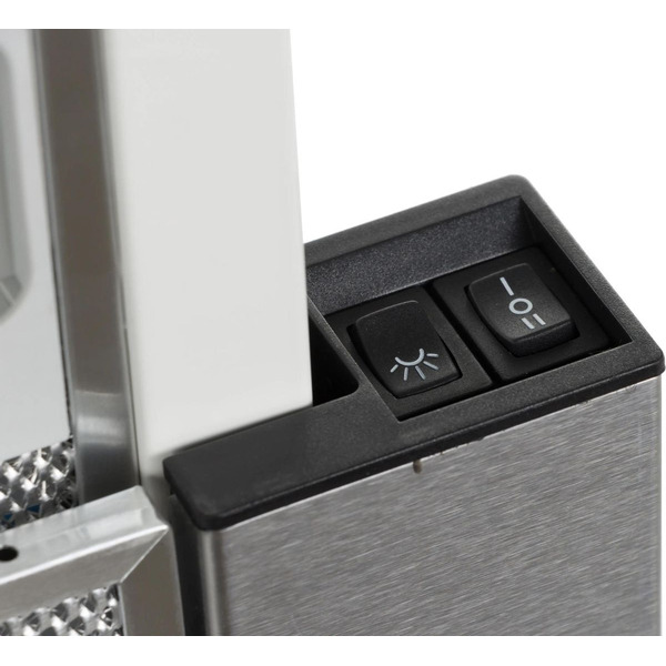 Вытяжка Elikor Интегра Glass 60Н-400-В2Д 940981 (нержавеющая сталь/белое стекло)