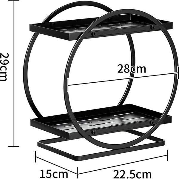 Органайзер для косметики настольный Happy Home HH-032 (черный)