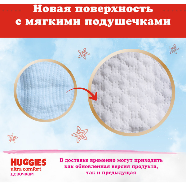 Детские одноразовые подгузники HUGGIES Ultra Comfort 5 Disney Girl (12-22кг) 84 шт.