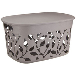 Корзина IDEA Флора М2363 12 л (французский серый)
