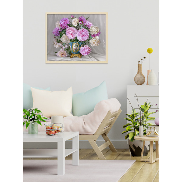 Картина по номерам Флюид Бузин. Розовые астры 40х50 SHR0588