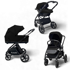 Универсальная коляска Bubago Niveta BG 192-1 (3 в 1, черный)