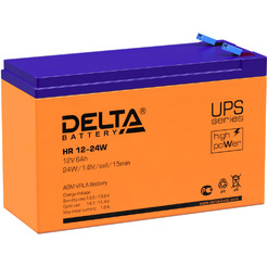 Аккумулятор для ИБП Delta HR 12-24W (12В/6 А·ч)