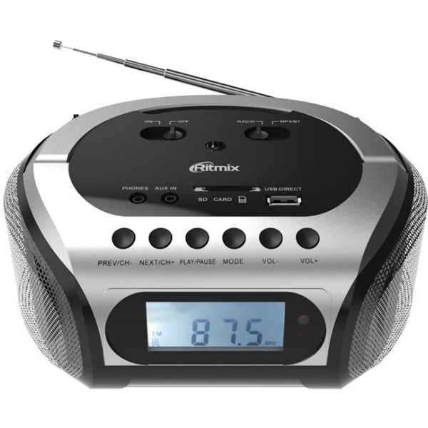 Магнитола Ritmix RBB-200BT Silver