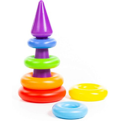 Пирамидка Полесье Колечко-конус (8 элементов) 62376