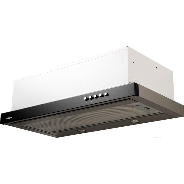 Кухонная вытяжка Akpo Light Eco Glass Twin 60 WK-7 Т-300 (черный)