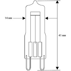 Галогенная лампа Camelion G9 60W FR