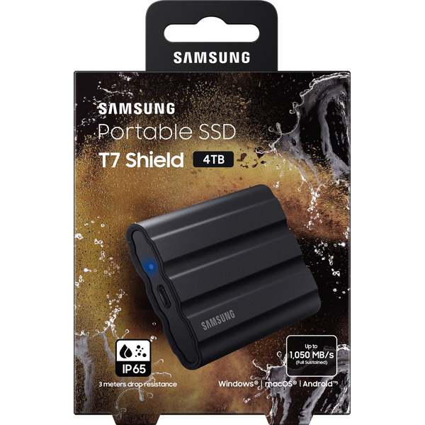 Внешний накопитель Samsung T7 Shield 4TB MU-PE4T0S/WW (черный)