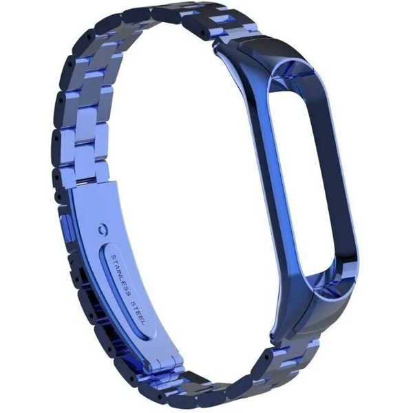 Ремешок Bingo Stainless для Xiaomi Mi Band 5 Синий