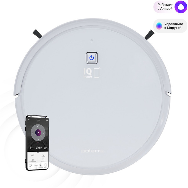 Робот-пылесос Polaris PVCR 1226 WI-FI IQ Home GYRO (белый)
