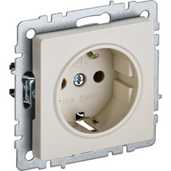 Розетка IEK Brite РС14-1-0-БрКр