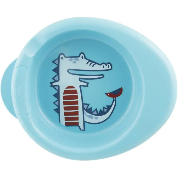 Термотарелка детская CHICCO Stay Warm, 6 мес+ 340624043 (голубой)