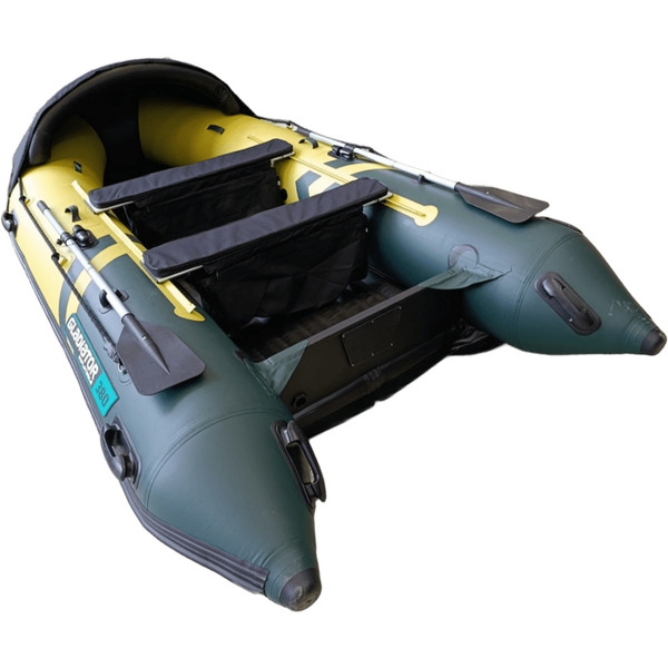 Лодка Gladiator E380PRO BSM5034 (желтый/темно-зеленый)
