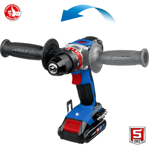 Дрель-шуруповерт Зубр Профессионал DBS-201-22 (с 2-мя АКБ, кейс)