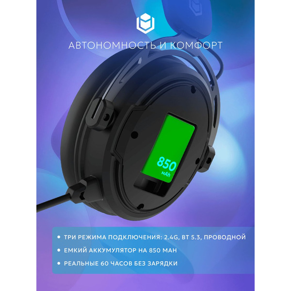 Наушники IO by Red Square Graphite 2 Wireless (черный)