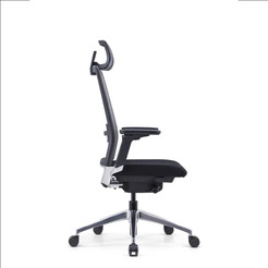 Кресло компьютерное SitZone E-BA-001A сетка/ткань, черный, крестов. пласти