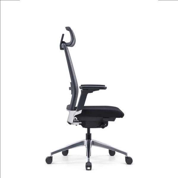 Кресло компьютерное SitZone E-BA-001A сетка/ткань, черный, крестов. пласти