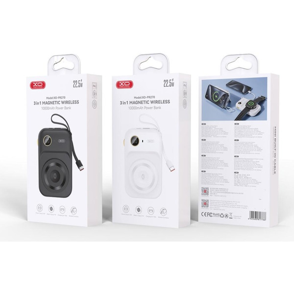 Портативное зарядное устройство XO PR270 (черный)