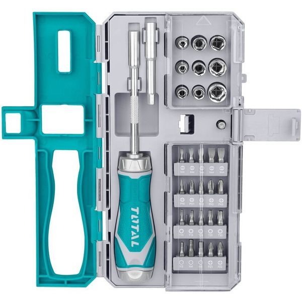 Отвертка с набором Total TACSD30336