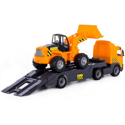 Автомобиль-трейлер + трактор-погрузчик Полесье 58423